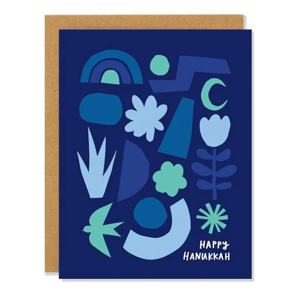 Abstract Hanukkah Greeting Card