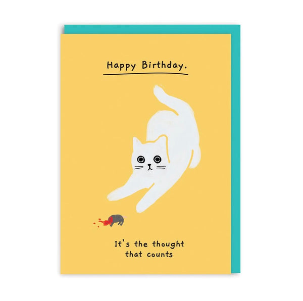 Birthday, It's The Thought That Counts Greeting Card