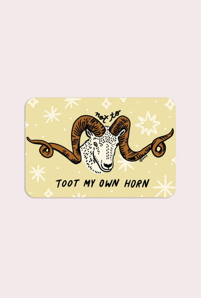 Toot Your Own Horn Vinyl Sticker