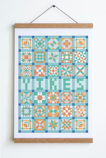 Yikes Patchwork Print