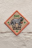 SHC Feline Bureau Felt Sticker Patch