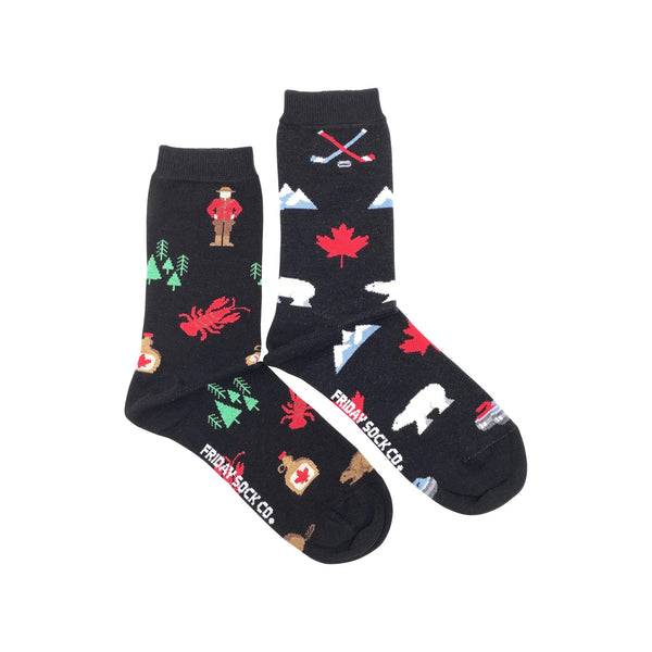 Canada Icons Mismatched Socks
