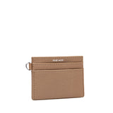 Alex Card Holder - Latte Pebbled