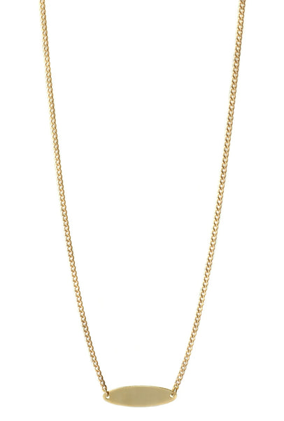 ID Oval Necklace