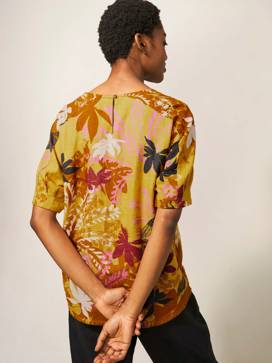 Kate Linen Blend Top Purr Clothing Calgary