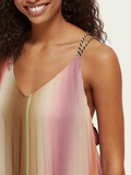 Rainbow Ombre Pleated Tank Top