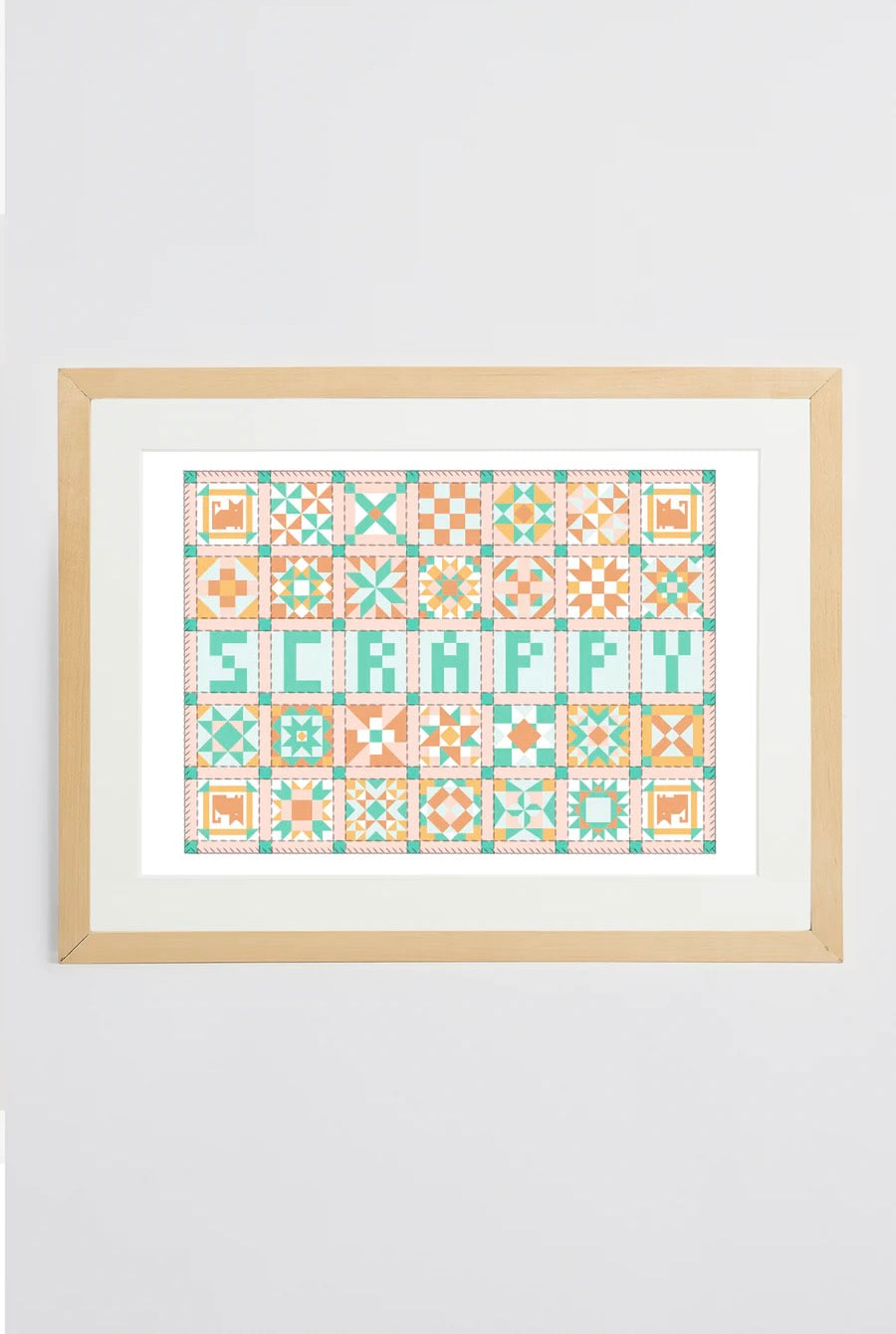 Scrappy Patchwork Print