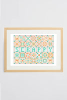 Scrappy Patchwork Print