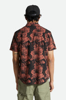 Charter Print Short Sleeve Woven - Washed Black/Terracotta Floral