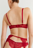 Iris Unlined Balconette Bra - Scarlet