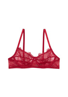 Iris Unlined Balconette Bra - Scarlet