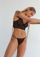 Muse High Leg Bikini - Black