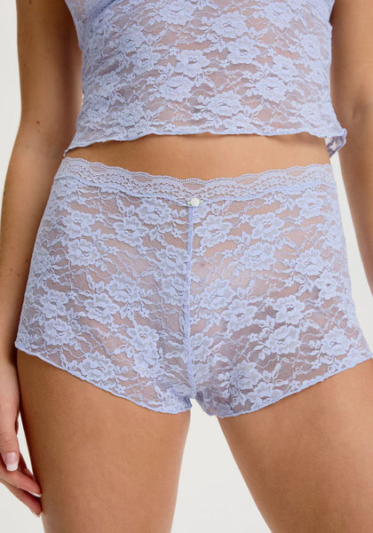 The Lace Rosette Short - Lavender