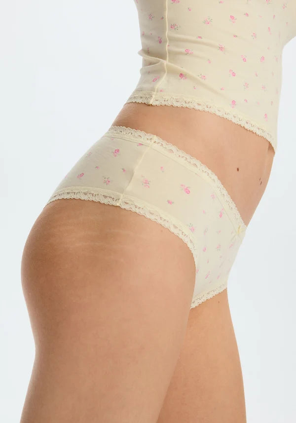 The Cotton Lace Trim Hipster