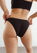 The Cotton Low Rise Bikini - Black