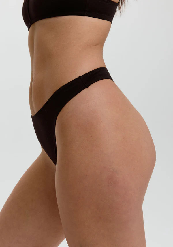The Cotton High Leg Thong