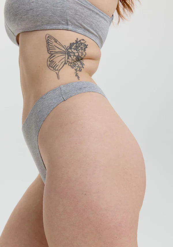 The Cotton High Leg Thong