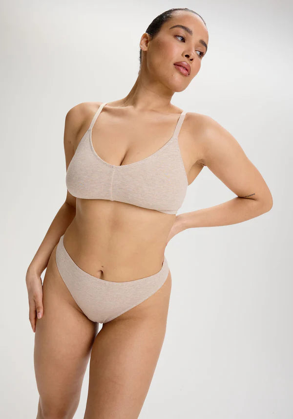 The Cotton High Leg Thong