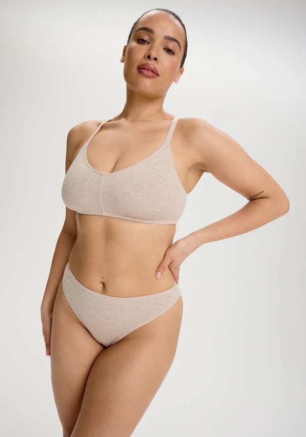 The Cotton High Leg Bikini