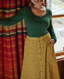 Manzana Pull-On Skirt - Pike Ditsy Print