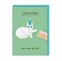 Your Cake Fell Off Birthday Greeting Card