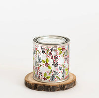 Holly Jolly Candle Paint Tin