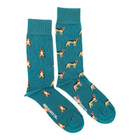 German Shepherd Mismatched Socks M