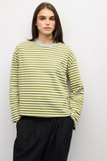 The Jessie Top - Olive/Cream/Blue