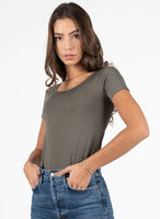 Bamboo Scoop Neck Top