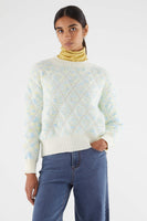 Blue Diamond Jacquard Sweater