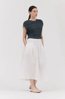 Summer Cotton Crop Sweater Top - Deep Lake