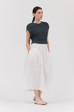 Summer Cotton Crop Sweater Top - Deep Lake