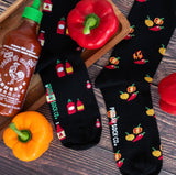 Hot Sauce Mismatched Socks M