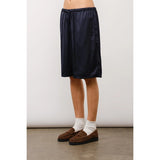 Lily Relaxed Fit Satin Long Shorts