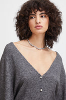 Macon Cardigan - Dark Grey Multi