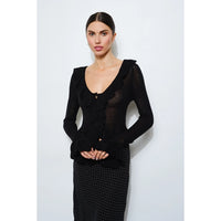 Romina Ruffle Trim Cardigan