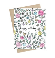 Summer Flower Birthday Card
