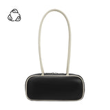 Micaela Recycled Vegan Shoulder Bag - Black