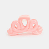 Large Heart Loop Claw - Pink