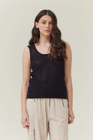 Crochet Tank - Black