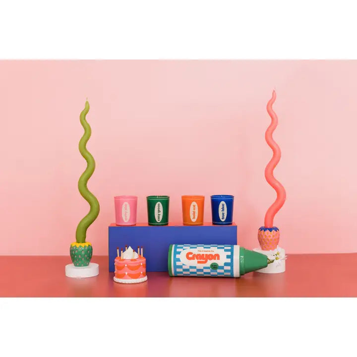 Candle Holder Set - Strawberries