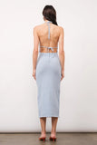 Capri Halter Tie-Back Midi Dress