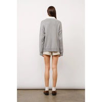 Cove Collared Two-Fer Oversized Sweater