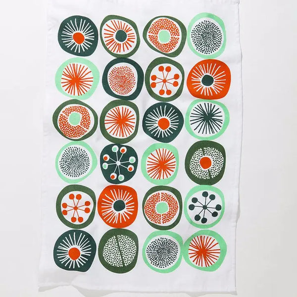Retro Dot Tea Towel
