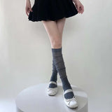 Ribbed Knee High Socks