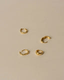 Rory Twist and Thick Hoop Earrings - Set of Two Hoops