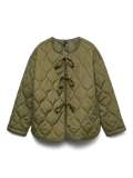 Sabine Quilted Tie Jacket - Rifle Green