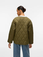 Sabine Quilted Tie Jacket - Rifle Green