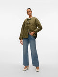 Sabine Quilted Tie Jacket - Rifle Green