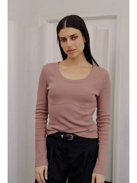 The Blair Top - Dark Mauve